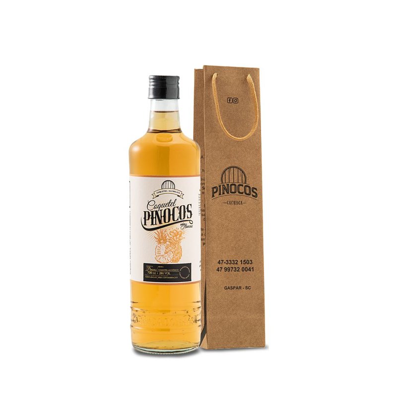 1 cachaca artesanal abacaxi 700ml pinocos