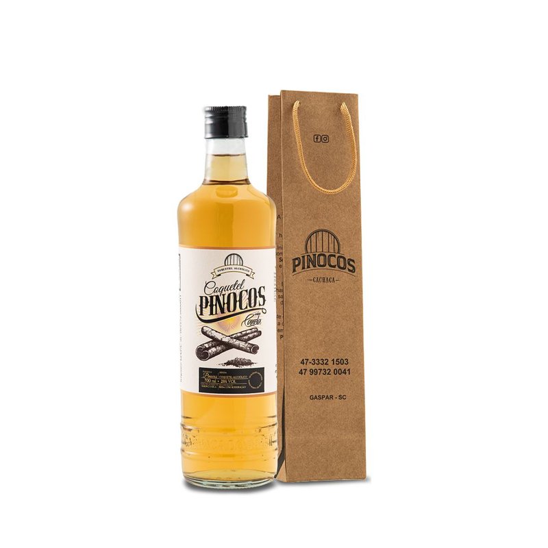 1 cachaca artesanal canela 700ml pinocos