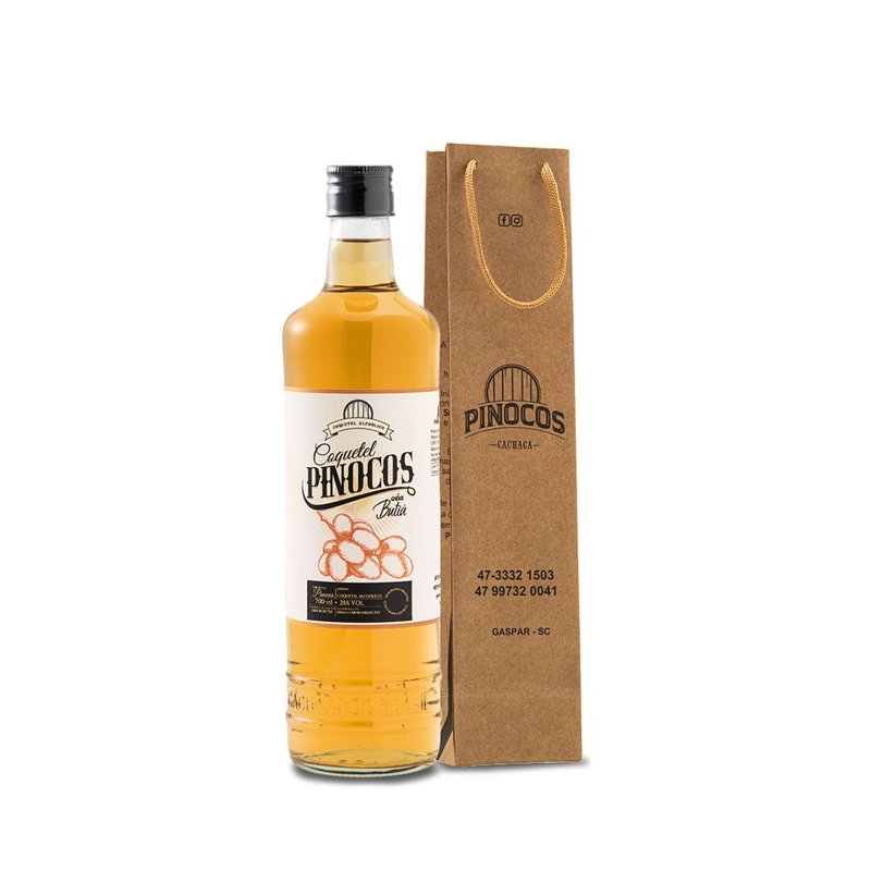 1 cachaca artesanal butia 700ml pinocos