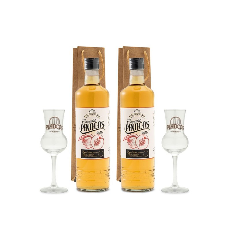 2 cachaca 2 tacas artesanal pessego 700ml pinocos