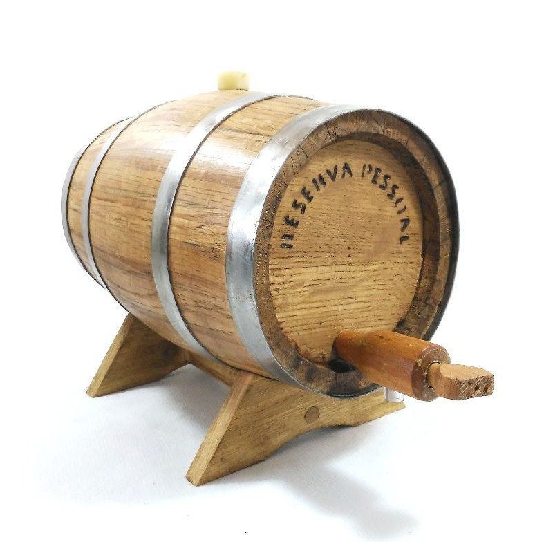 barril de madeira de carvalho 1 litro cachaca cachacaria pinocos