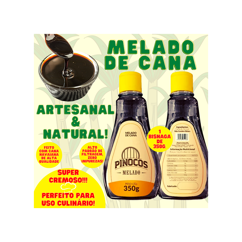 melado de cana artesanal pinocos cana artesanal bisnaga 1