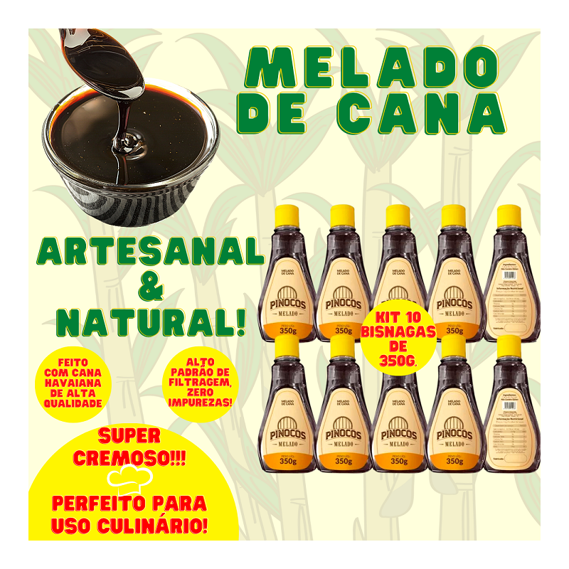 melado de cana artesanal pinocos cana artesanal bisnaga 10