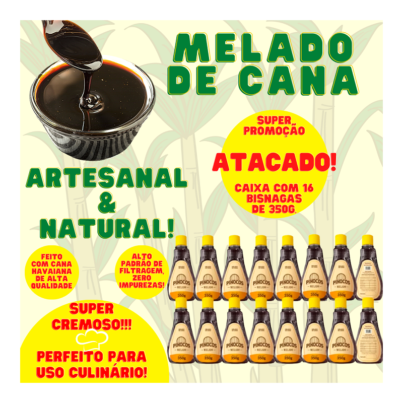 melado de cana artesanal pinocos cana artesanal bisnaga 16